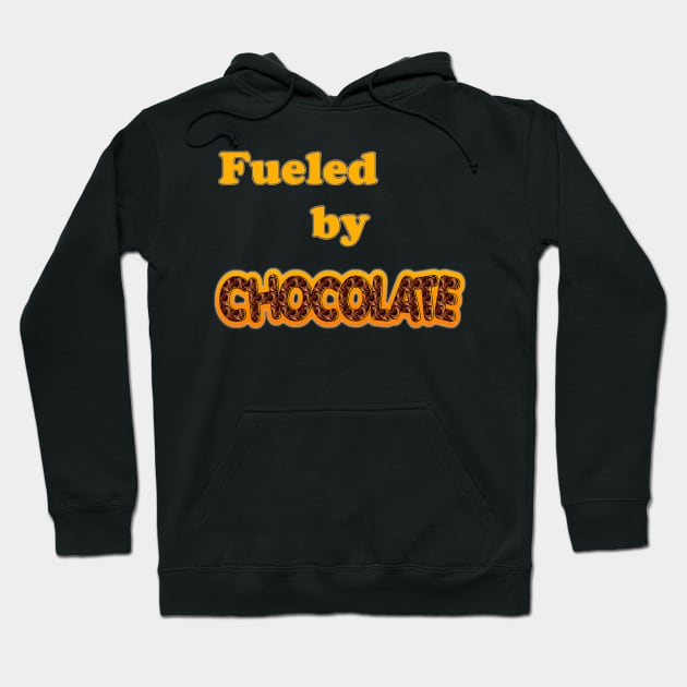 Fueled by Chocolate Candy Lovers Choco Addiction Retro Hoodie by ExplOregon